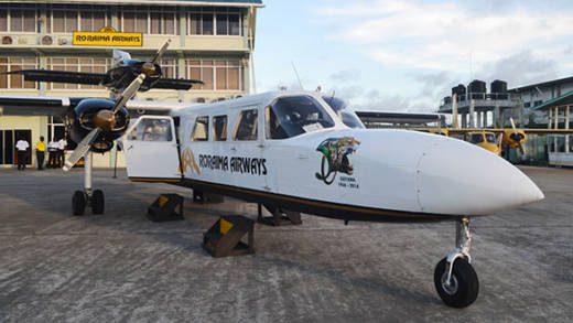 The larger of Roraima Airways' two types of aircraft can seat 16 passengers. (Internet photo)