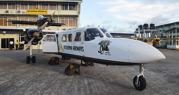 The larger of Roraima Airways' two types of aircraft can seat 16 passengers. (Internet photo)