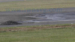 Large sections of the runway have been removed. (iWN photo)