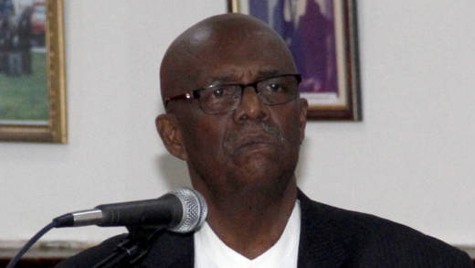 Arnhim Eustace speaking in Parliament. (iWN file photo)