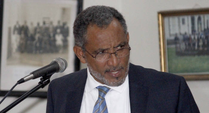 Leader of the Opposition, Dr. Godwin Friday responds to the Budget on Tuesday. (iWN photo)