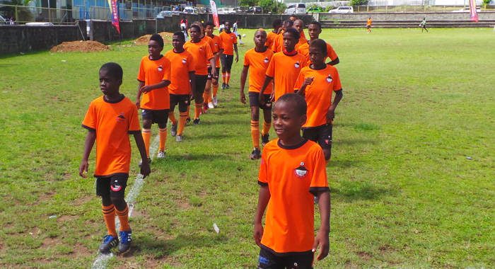 Young footballers who could take part in in the Caribbean Childrens Charity Shield Football Classic in St. Vincent in August. 