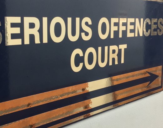 The accused appeared at the Serious Offences Court on Monday. (iWN photo)