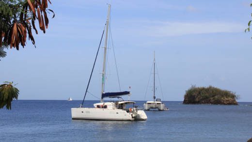 Yachts anchored in Buccament Bay in March 2017. (iWN file photo)