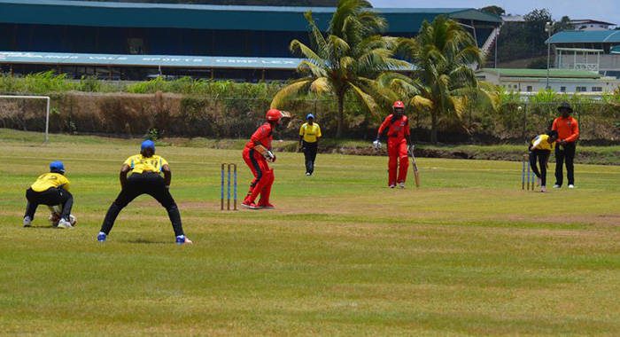 Barbados versus TnT at Sion Hill Paying Field. (Photo: Jules Anthony)