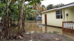 Flooding is a recurring problem in Buccament Bay. (iWN file photo)