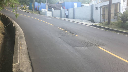 Some of the temporary patchwork has already begun to fail. (iWN photo)