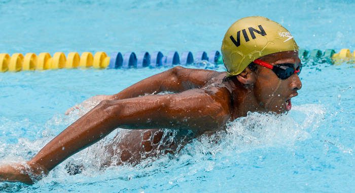Vincentian swimmer, Alex Joachim. (SVGSF file photo)