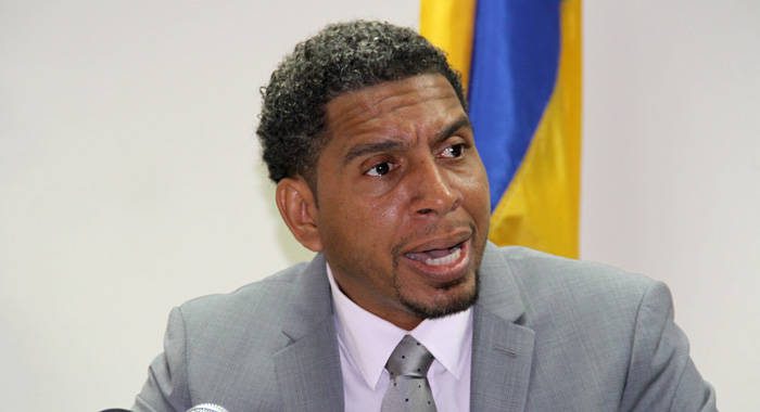 Former model Yugge Farrell has alleged that she had a relationship with Minister of Finance, Camillo Gonsalves, seen here in this May 1, 2017 iWN photo. 