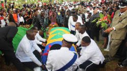 Police Constable Danroy Cozier and his brother, Nicholas Cozier were buried in Kingstown on Sunday.