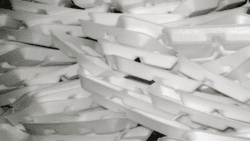 Styrofoam is very common in the food service industry in St. Vincent and the Grenadines, but is very difficult to dispose of. (Internet photo)