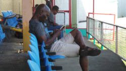 A disappointed House Speaker, Jomo Thomas, at the cricket grounds. 