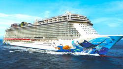 The drug was found on board the Norwegian Escape cruise ship. (Internet photo)