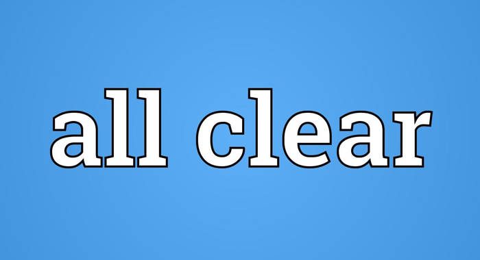 All clear