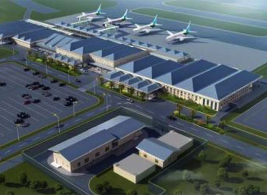 Drawing of the expansion at the Cheddi Jagan International Airport (CJIA).