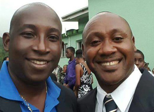 Constable Kenroy Martin, left, and Sergeant Smith. (Photo: Facebook)