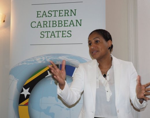 Sharlene Shillingford-McKlmon, chargé d'affaires at the Eastern Caribbean States Embassy to Belgium and Mission to the EU. (Photo: Ovid Burke/iWN)