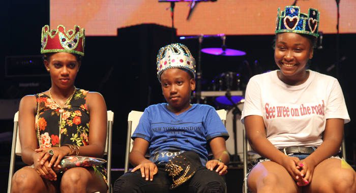 From left: Singing Kristy, Lil Kris and Young Saiah. (iWN Photo)
