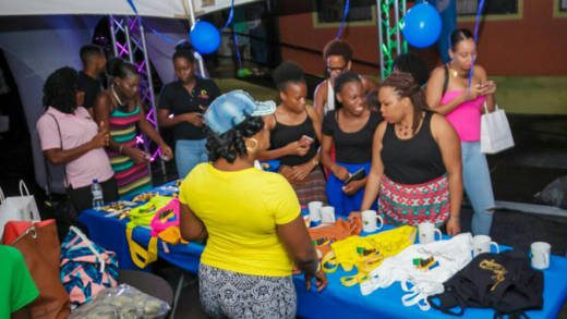 Patrons at Small Island Dream now Big Time Reality earlier this month.
