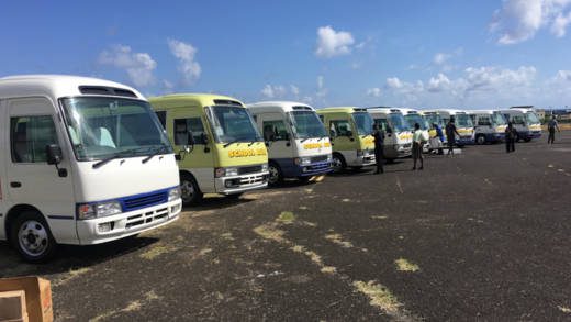 Taiwan paid for eight of the 10 school buses. (iWN photo)