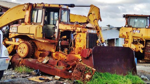Some of the equipment used to construct Argyle International Airport. 
