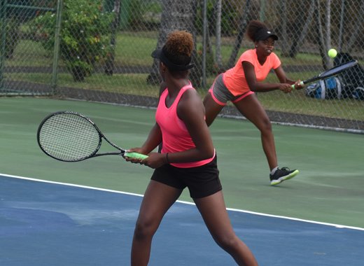 Amarlia Benn and Gabrielle Benn of St. Vincent and the Grenadines.