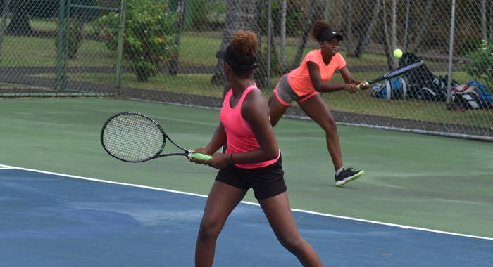 Amarlia Benn and Gabrielle Benn of St. Vincent and the Grenadines.