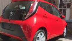 One of the five red cars, before they were repainted. 