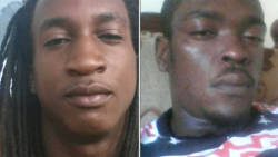The injured men, Kareem Charles, left, and Junior Bibby.