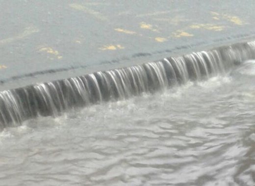 Flooding in Kingstown during a recent rainstorm. (iWN photo)