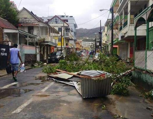The aftermath of Hurricane Maria in Dominica last September. 