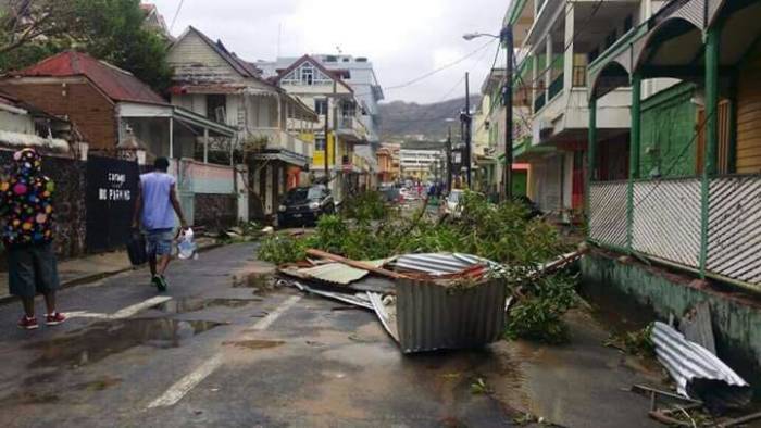 The aftermath of Hurricane Maria in Dominica last September. 