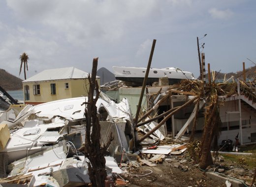 The scene in Sophers Hole, Tortola, BVI. (CMC photo)