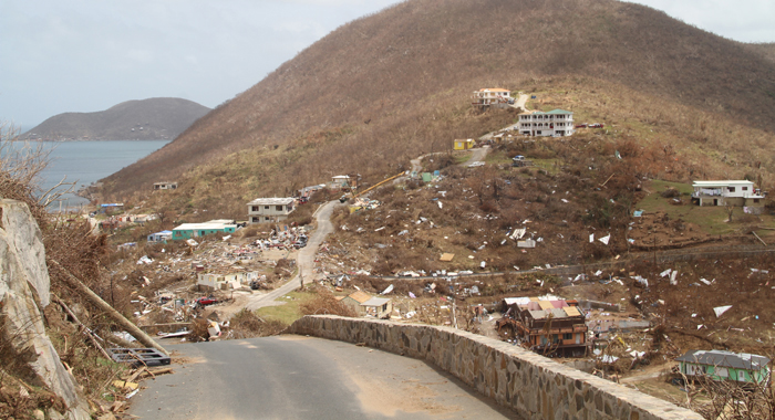 There is widespread destruction across Virgin Gorda. CMC photo