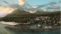 A rendering of Fairmont Saint Lucia, a 120-room luxury hotel with 40 private residential villas on 25 acres of beachfront expected to open in 2019. 