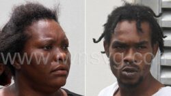 Gailene Simon, left, and Romario Bynoe.