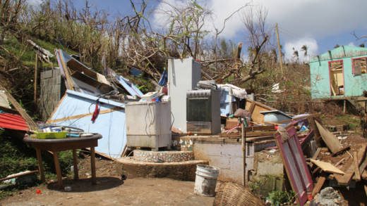 Hurricane Maria left significant damage to housing in Bataca in the Kalinago Territory and other areas of Dominica. (CMC photo)