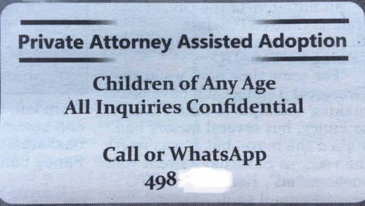 Adoption ad