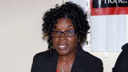 Paulette Williams, general Secretary of the SVGTU. (iWN photo)