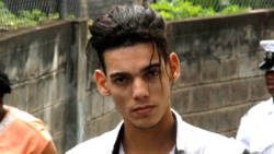 The accused, Enrique Charles, leaves the Serious Offences Court on Monday. (iWN photo)