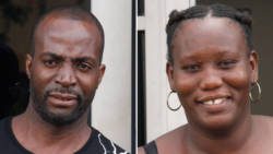 Regis Williams, left, and Isha Sam after their court appearance on Friday. (iWN photos)