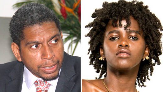 Yugge Farrell, right, has alleged that Minister of Finance, Camillo Gonsalves, left, cheated on his wife with her.