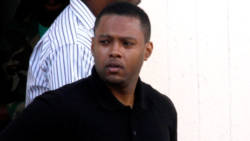 Accused murderer Veron Primus leaves the High Court in Kingstown after his arraignment last Tuesday. (iWN photo)