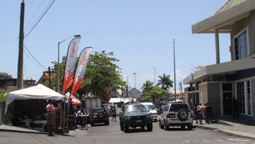 The robbery took place at Heritage Square Thursday night. (iWN photo)