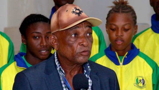 Coach Michael "Mercy" Ollivierre says he will no longer call for a synthetic track. (iWN photo)