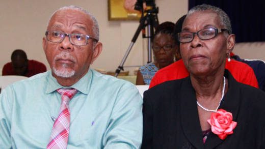 Honourees Robert Fitzpatrick, left, and Hermia Scott. (iWN photo)