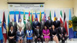 FLASHBACK: CARICOM Ministers of Foreign Affairs and Heads of Delegation at the COFCOR meeting last year.