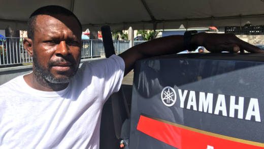 Fisherman of the Year 2018, Philroy Matthews poses with his prize. (iWN Photo)