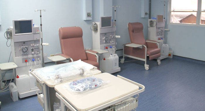 Some of the dialysis stations at the Modern Medical and Diagnostic Centre. (iWN photo)