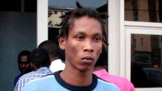 Joel King has been charged with last Friday’s murder of fellow Layou resident, Billy Adams. (iWN photo) 